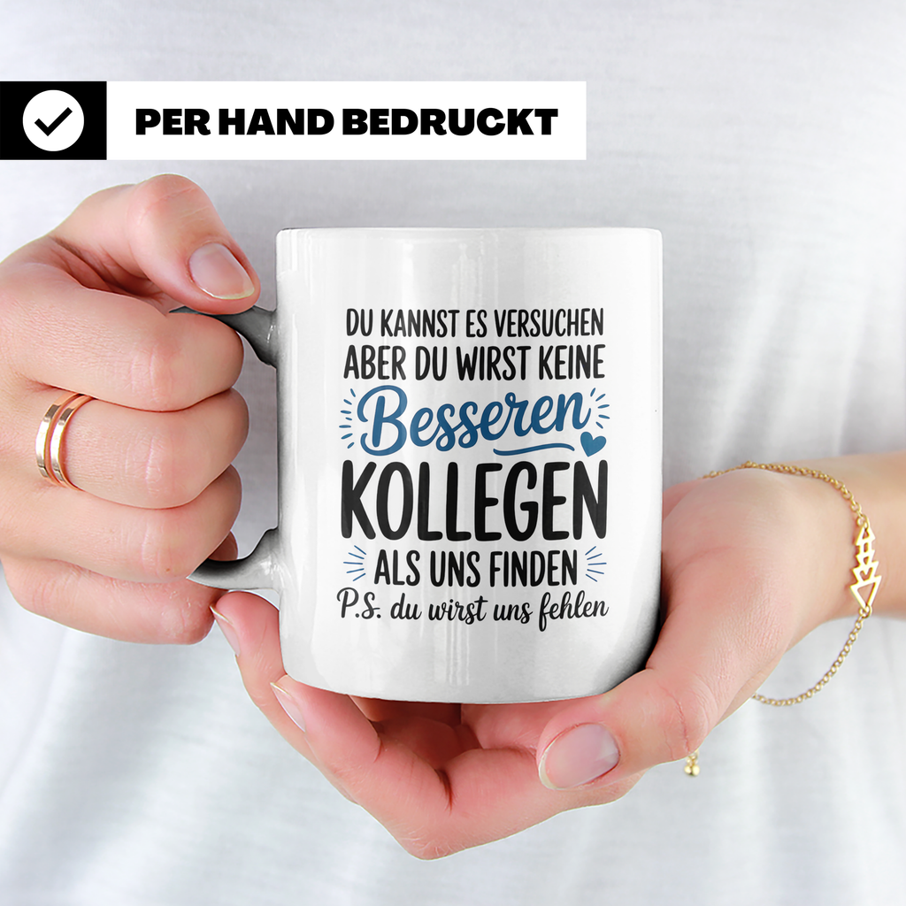 Abschiedsgeschenk Kollegen Tasse Jobwechsel Neue Herausforde – Weiß [farbe:weiß]