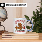 Rettungsdienst Tasse Leb Kuchen Rettungsdienst an Weihnachte – Blau [farbe:blau]