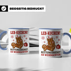 Rettungsdienst Tasse Leb Kuchen Rettungsdienst an Weihnachte – Blau [farbe:blau]