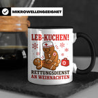 Rettungsdienst Tasse Leb Kuchen Rettungsdienst an Weihnachte – Schwarz [farbe:schwarz]