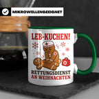 Rettungsdienst Tasse Leb Kuchen Rettungsdienst an Weihnachte – Grün [farbe:grün]