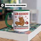 Rettungsdienst Tasse Leb Kuchen Rettungsdienst an Weihnachte – Grün [farbe:grün]
