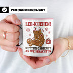 Rettungsdienst Tasse Leb Kuchen Rettungsdienst an Weihnachte – Rosa [farbe:rosa]