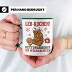 Rettungsdienst Tasse Leb Kuchen Rettungsdienst an Weihnachte – Grün [farbe:grün]