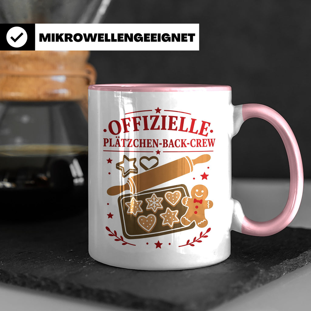 Plätzchen Tasse Offizielle Plätzchen Back Crew - Geschenk fü – Rosa [farbe:rosa]