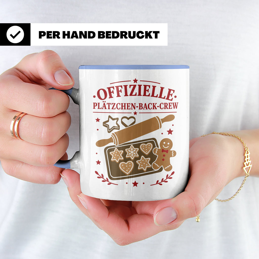 Plätzchen Tasse Offizielle Plätzchen Back Crew - Geschenk fü – Blau [farbe:blau]
