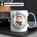 Alpaka Weihnachten Tasse Rentier war ausverkauft - Lustiges  – Blau [farbe:blau]