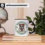 Französische Bulldogge Weihnachten Tasse Rentier war ausverk – Schwarz [farbe:schwarz]