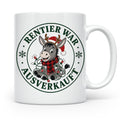 Esel Weihnachten Tasse Rentier war ausverkauft - Lustiges Ge – Weiß [farbe:weiß]