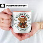 Hochlandrind Weihnachten Tasse Rentier war ausverkauft - Lus – Rot [farbe:rot]