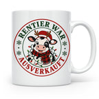 Kuh Weihnachten Tasse Rentier war ausverkauft - Lustiges Ges – Weiß [farbe:weiß]