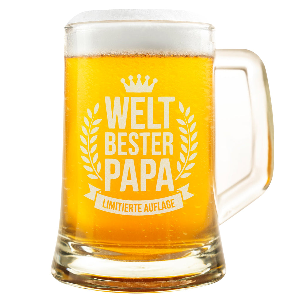Vatertagsgeschenke Für Papa, Vater Geschenk Weihnachten Von Den Kindern, Bierkrug Weltbester Papa Geschenk Von Tochter Oder Sohn