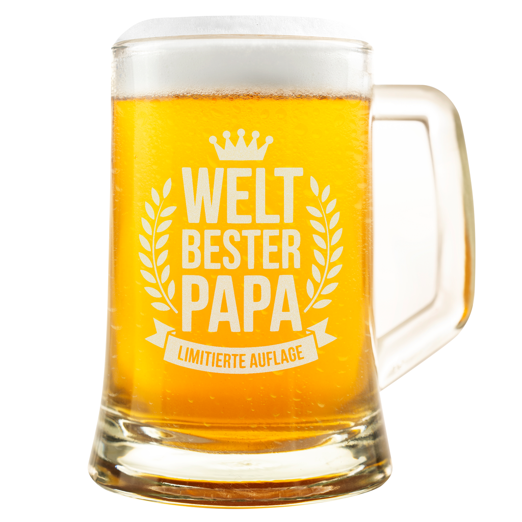 Vatertagsgeschenke Für Papa, Vater Geschenk Weihnachten Von Den Kindern, Bierkrug Weltbester Papa Geschenk Von Tochter Oder Sohn