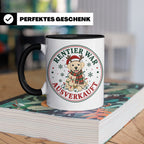 Labrador Weihnachten Tasse Rentier war ausverkauft - Lustige – Schwarz [farbe:schwarz]