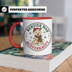Labrador Weihnachten Tasse Rentier war ausverkauft - Lustige – Rot [farbe:rot]