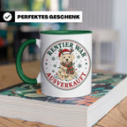 Labrador Weihnachten Tasse Rentier war ausverkauft - Lustige – Grün [farbe:grün]