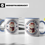 Lama Weihnachten Tasse Rentier war ausverkauft - Lustiges Ge – Blau [farbe:blau]