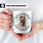 Mops Weihnachten Tasse Rentier war ausverkauft - Lustiges Ge – Weiß [farbe:weiß]