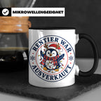 Pinguin Weihnachten Tasse Rentier war ausverkauft - Lustiges – Schwarz [farbe:schwarz]