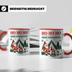 Camping Weihnachten Tasse Weihnachtsmann am Lagerfeuer - Ges – Rot [farbe:rot]
