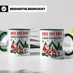 Camping Weihnachten Tasse Weihnachtsmann am Lagerfeuer - Ges – Grün [farbe:grün]