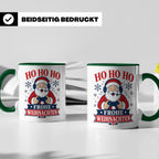 Gaming Weihnachten Tasse Weihnachtsmann mit Controller - Ges – Grün [farbe:grün]