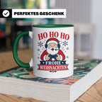 Gaming Weihnachten Tasse Weihnachtsmann mit Controller - Ges – Grün [farbe:grün]