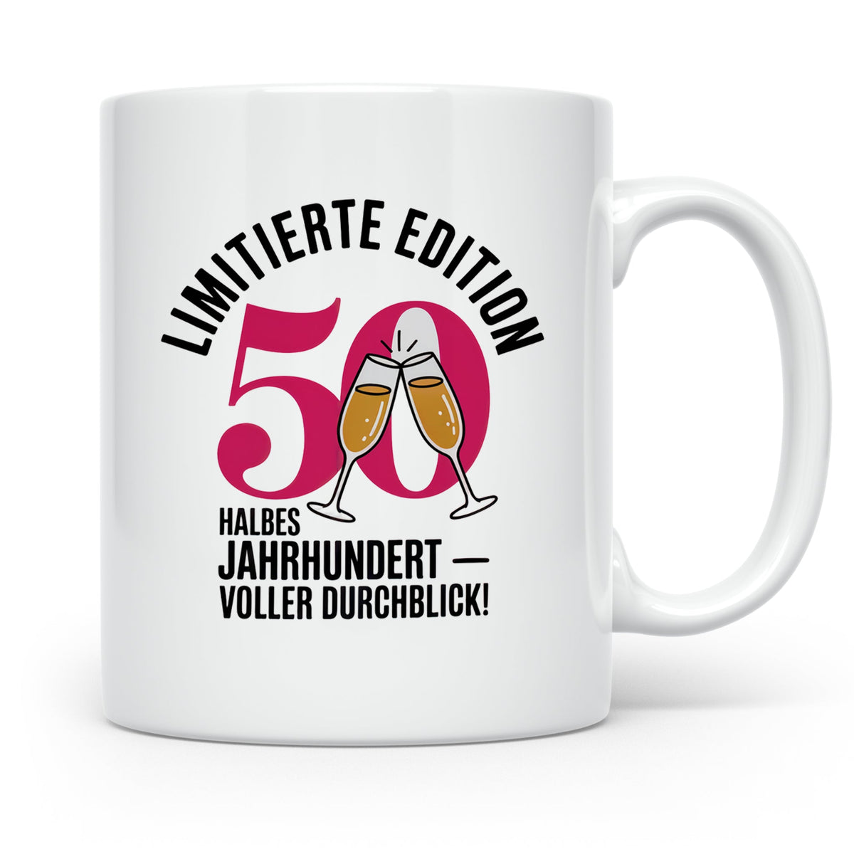 50. Geburtstag Tasse - Limitierte Edition - Halbes Jahrhunde – Weiß [farbe:weiß]