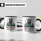 Jäger Weihnachten Tasse Weihnachtsmann auf dem Hochsitz - Ge – Schwarz [farbe:schwarz]