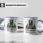 Jäger Weihnachten Tasse Weihnachtsmann auf dem Hochsitz - Ge – Blau [farbe:blau]