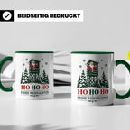 Jäger Weihnachten Tasse Weihnachtsmann auf dem Hochsitz - Ge – Grün [farbe:grün]