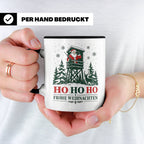 Jäger Weihnachten Tasse Weihnachtsmann auf dem Hochsitz - Ge – Schwarz [farbe:schwarz]