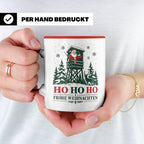 Jäger Weihnachten Tasse Weihnachtsmann auf dem Hochsitz - Ge – Rot [farbe:rot]