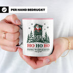 Jäger Weihnachten Tasse Weihnachtsmann auf dem Hochsitz - Ge – Rosa [farbe:rosa]