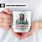 Jäger Weihnachten Tasse Weihnachtsmann auf dem Hochsitz - Ge – Blau [farbe:blau]
