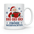 Kaffee Weihnachten Tasse Weihnachtsmann mit Kaffeetasse - Ge – Weiß [farbe:weiß]