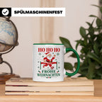 Laufen Weihnachten Tasse Weihnachtsmann im Zieleinlauf - Ges – Grün [farbe:grün]