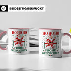Laufen Weihnachten Tasse Weihnachtsmann im Zieleinlauf - Ges – Rosa [farbe:rosa]