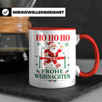 Laufen Weihnachten Tasse Weihnachtsmann im Zieleinlauf - Ges – Rot [farbe:rot]
