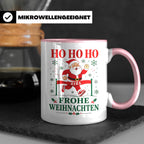 Laufen Weihnachten Tasse Weihnachtsmann im Zieleinlauf - Ges – Rosa [farbe:rosa]