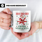 Laufen Weihnachten Tasse Weihnachtsmann im Zieleinlauf - Ges – Weiß [farbe:weiß]
