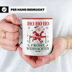 Laufen Weihnachten Tasse Weihnachtsmann im Zieleinlauf - Ges – Rot [farbe:rot]