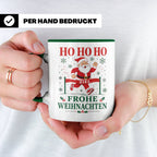 Laufen Weihnachten Tasse Weihnachtsmann im Zieleinlauf - Ges – Grün [farbe:grün]