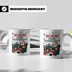 Lesen Weihnachten Tasse Weihnachtsmann mit Buch am Kamin - G – Weiß [farbe:weiß]