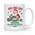 Stricken Weihnachten Tasse Weihnachtsmann beim Stricken - Ge – Weiß [farbe:weiß]