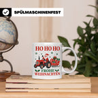 Trecker Weihnachten Tasse Weihnachtsmann auf dem Traktor - G – Weiß [farbe:weiß]