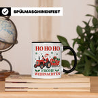 Trecker Weihnachten Tasse Weihnachtsmann auf dem Traktor - G – Schwarz [farbe:schwarz]