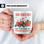Trecker Weihnachten Tasse Weihnachtsmann auf dem Traktor - G – Weiß [farbe:weiß]