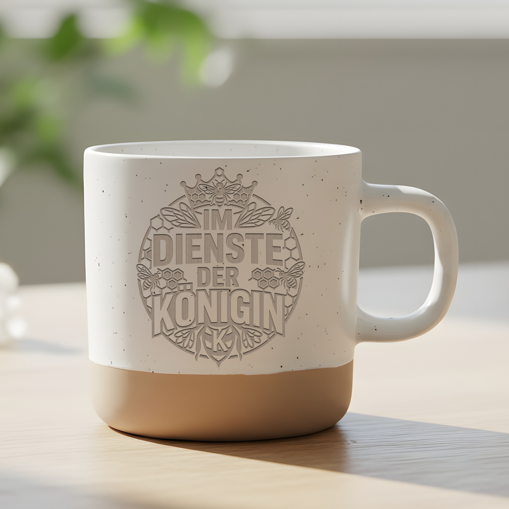 Tasse Imker Geschenk Imkerei Imkerin Bienen Design Im Dienste der Königin Lustige Tasse Geschenk für Bienenliebhaber Bienenzüchter Hobby