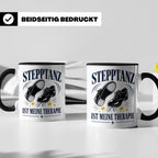 Stepptanz Tasse Stepptanz ist meine Therapie - Geschenk für  – Schwarz [farbe:schwarz]